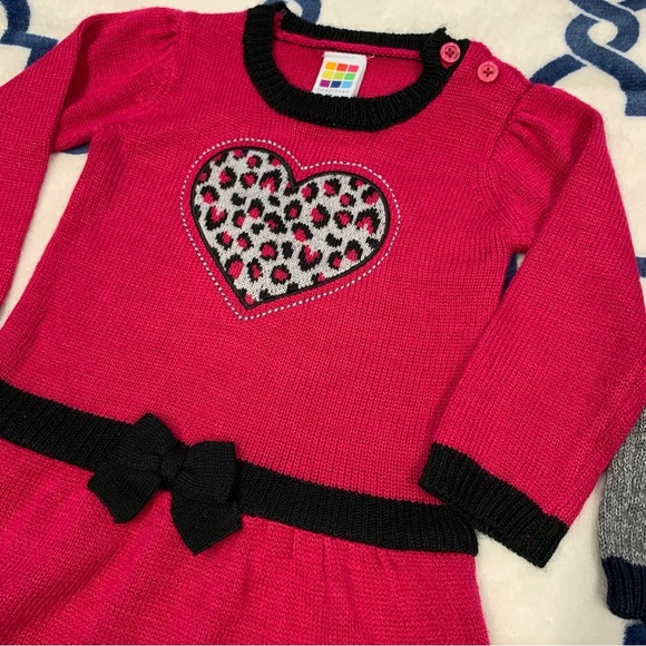 Healthtex EUC Longsleeve Knit Sweater Dress Bundle Size 12/18M - Picture 8 of 10